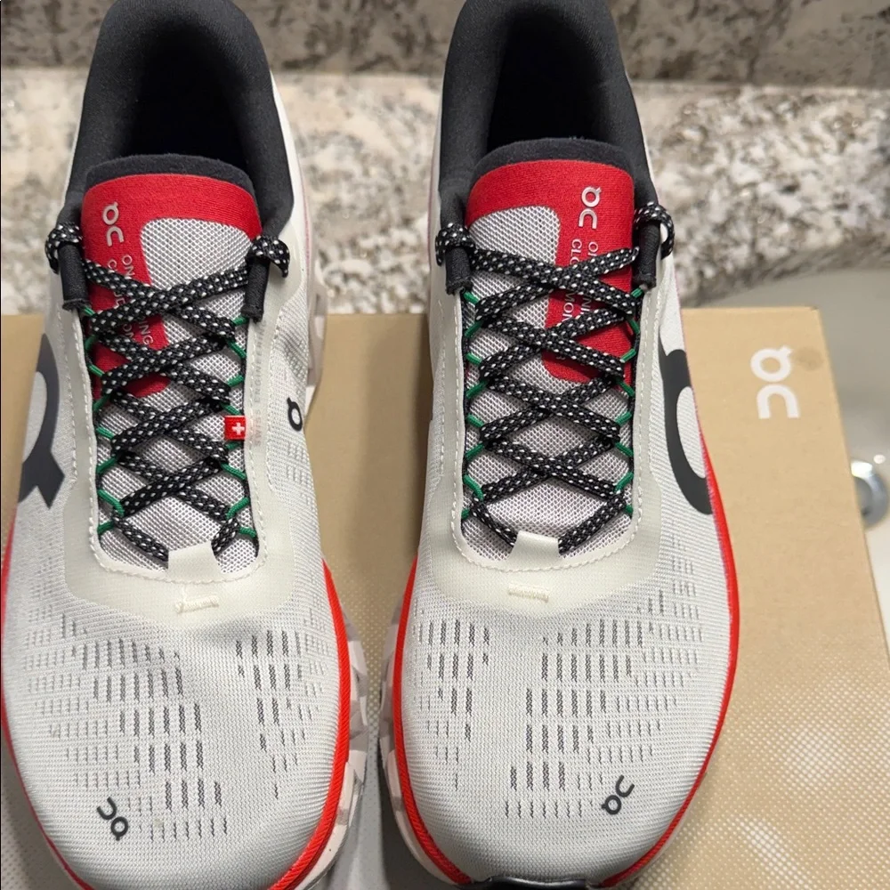 On Running Cloudtec Women’s Running Shoe - White/Red/Black - Picture 3 of 6